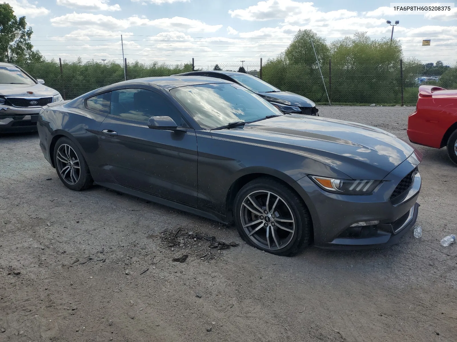 2016 Ford Mustang VIN: 1FA6P8TH6G5208375 Lot: 63651064