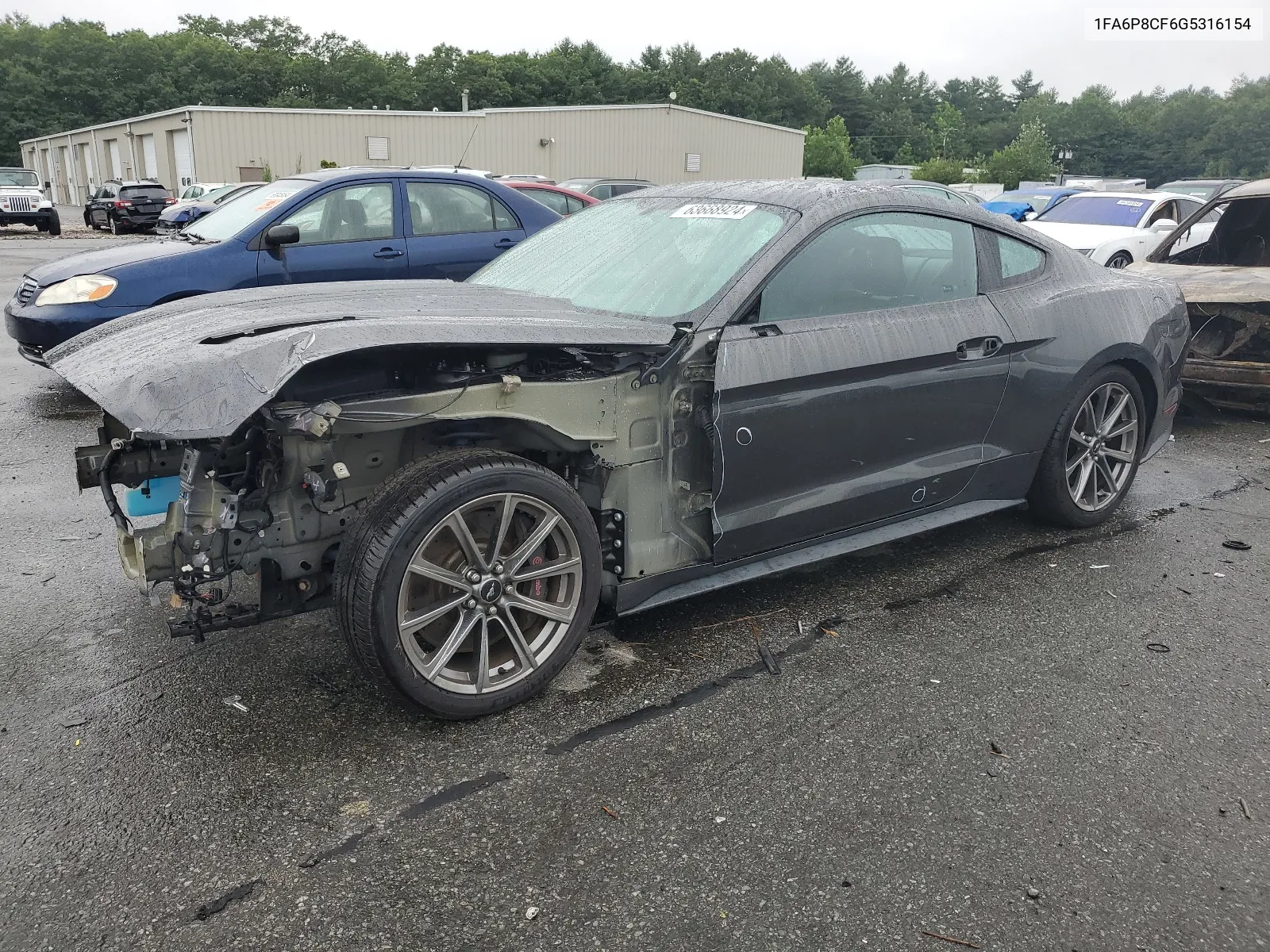 2016 Ford Mustang Gt VIN: 1FA6P8CF6G5316154 Lot: 63668924