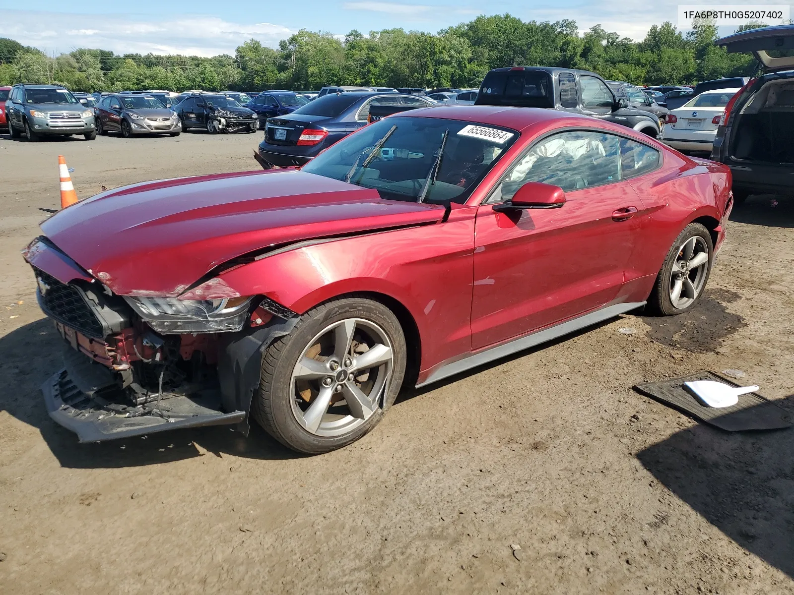 2016 Ford Mustang VIN: 1FA6P8TH0G5207402 Lot: 65566864