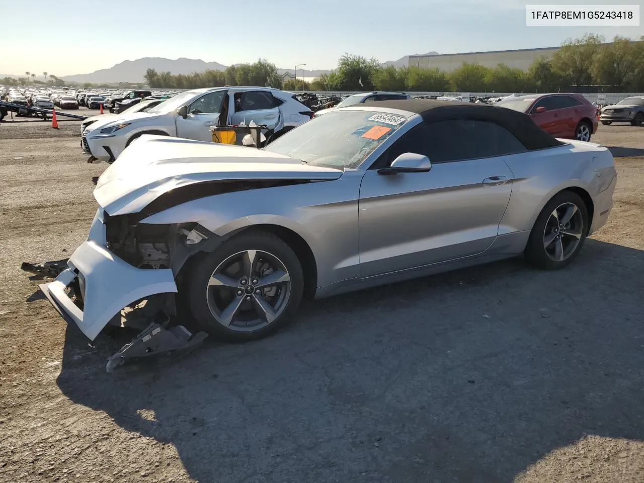 2016 Ford Mustang VIN: 1FATP8EM1G5243418 Lot: 65643464