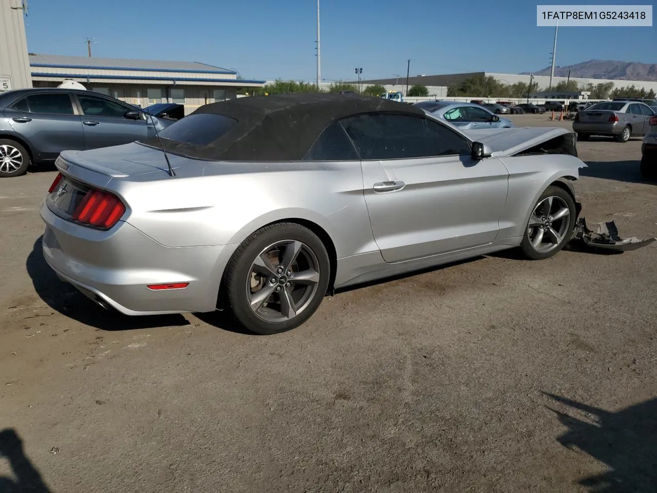 2016 Ford Mustang VIN: 1FATP8EM1G5243418 Lot: 65643464