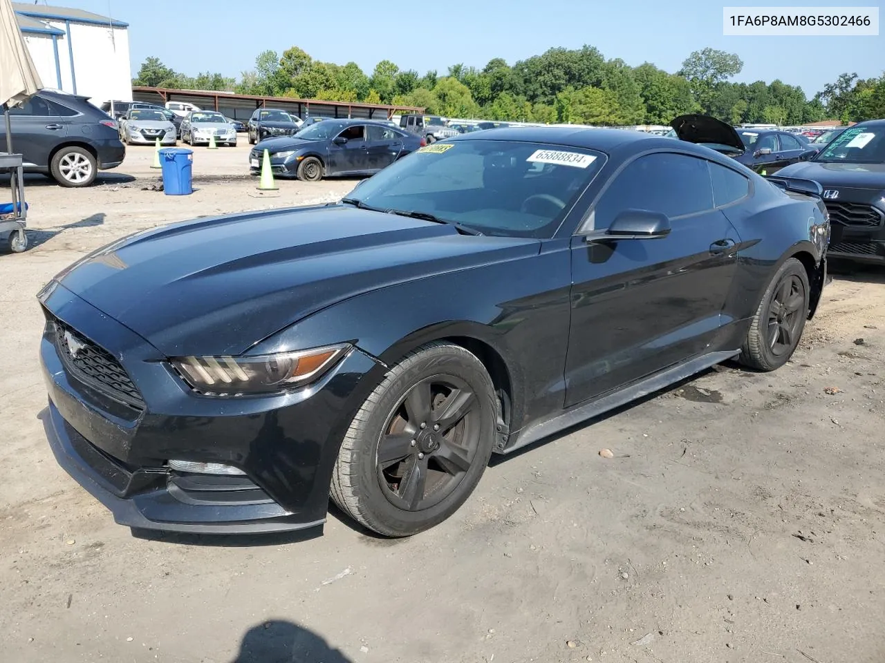 2016 Ford Mustang VIN: 1FA6P8AM8G5302466 Lot: 65888834