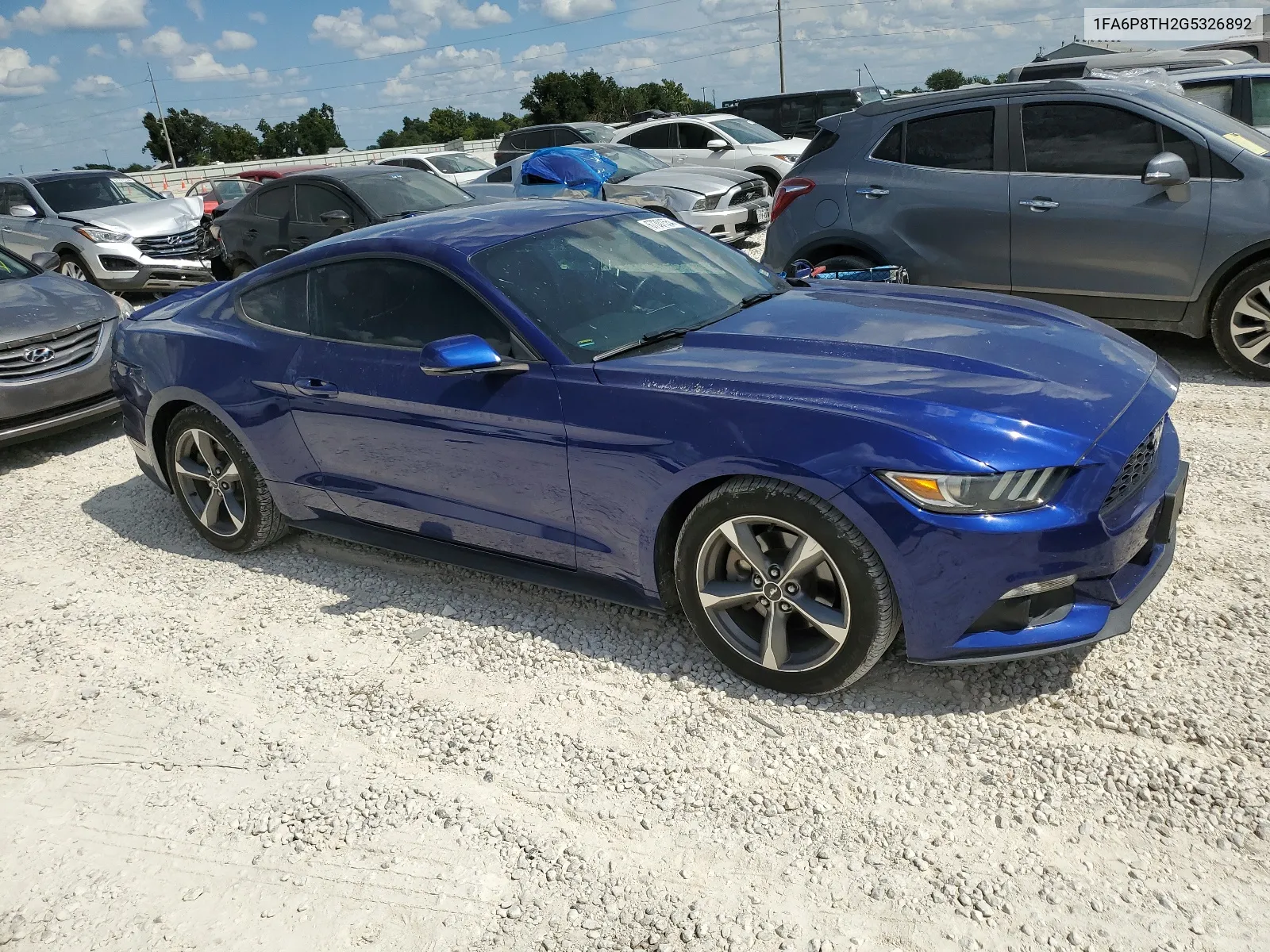 2016 Ford Mustang VIN: 1FA6P8TH2G5326892 Lot: 67301554