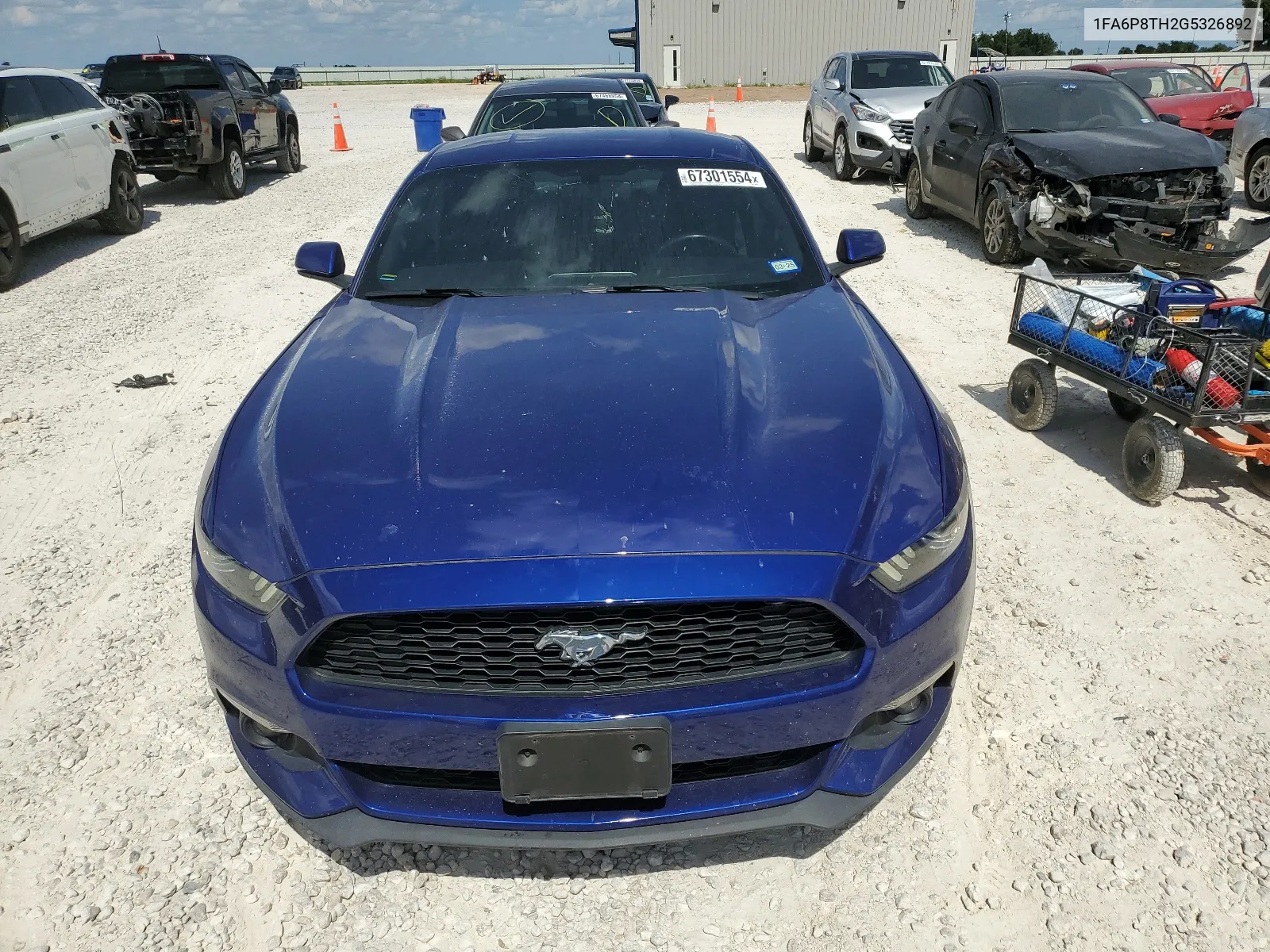 2016 Ford Mustang VIN: 1FA6P8TH2G5326892 Lot: 67301554