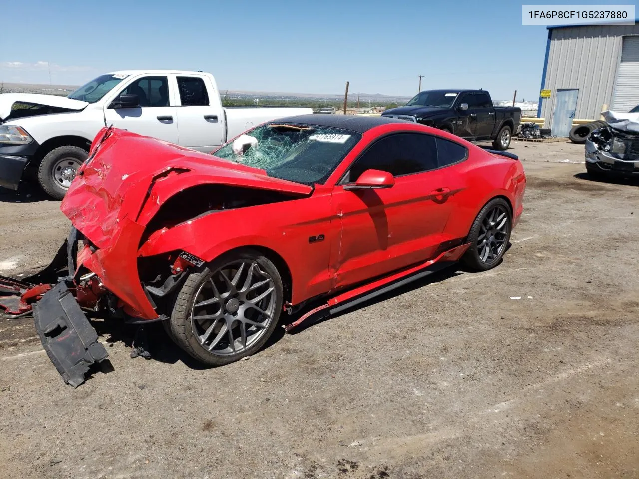 2016 Ford Mustang Gt VIN: 1FA6P8CF1G5237880 Lot: 67765974