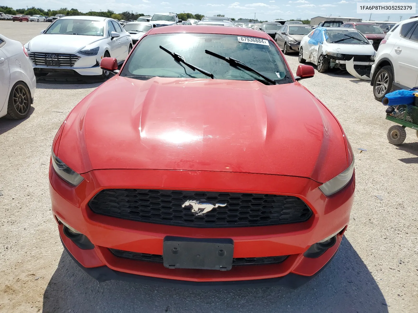 2016 Ford Mustang VIN: 1FA6P8TH3G5252379 Lot: 67936884