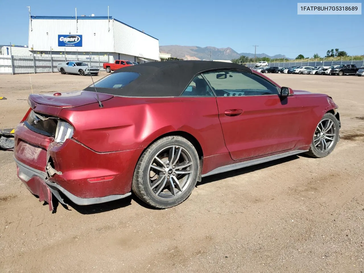 2016 Ford Mustang VIN: 1FATP8UH7G5318689 Lot: 69228754