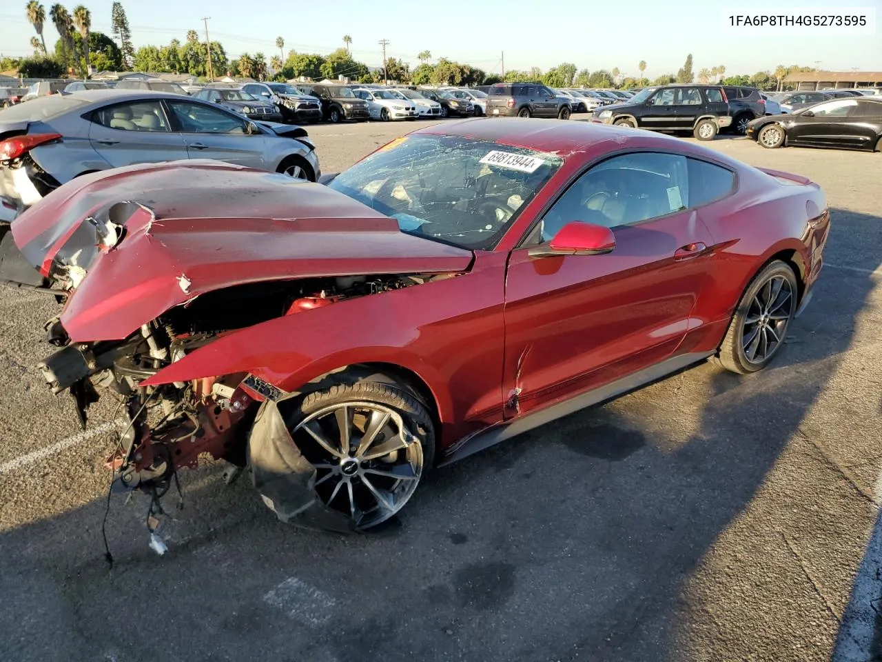 2016 Ford Mustang VIN: 1FA6P8TH4G5273595 Lot: 69813944