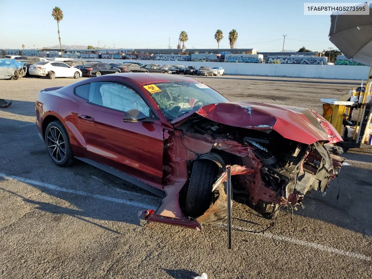 2016 Ford Mustang VIN: 1FA6P8TH4G5273595 Lot: 69813944