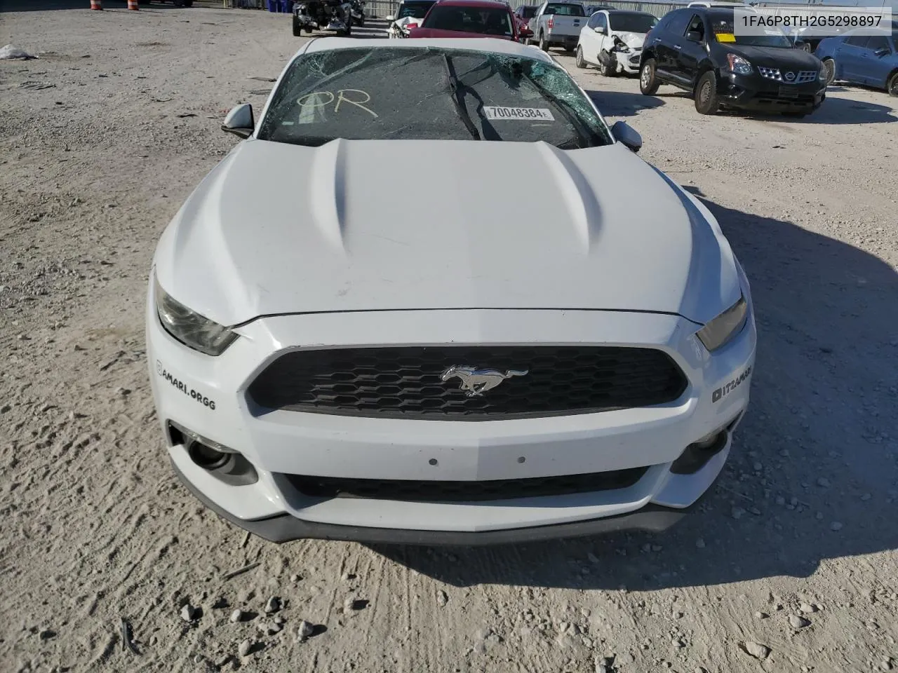 2016 Ford Mustang VIN: 1FA6P8TH2G5298897 Lot: 70048384