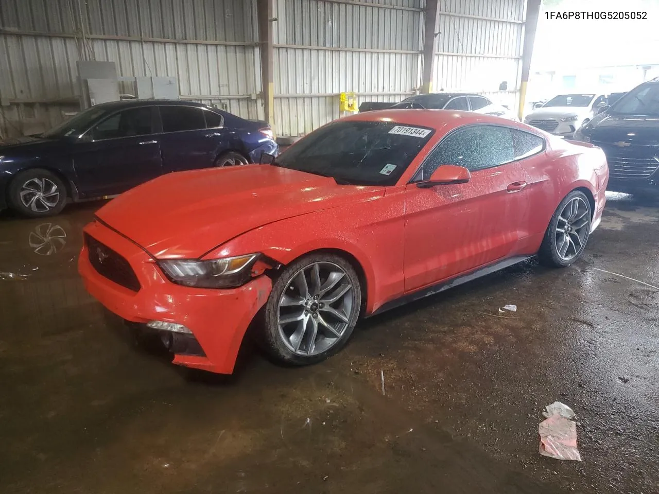 2016 Ford Mustang VIN: 1FA6P8TH0G5205052 Lot: 70191344