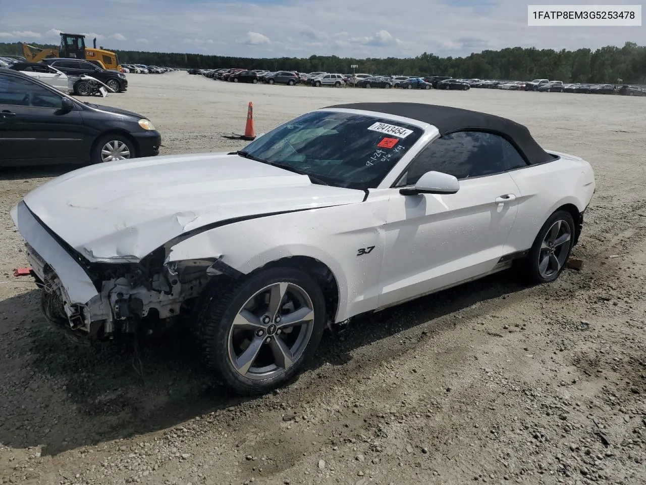 2016 Ford Mustang VIN: 1FATP8EM3G5253478 Lot: 70413454