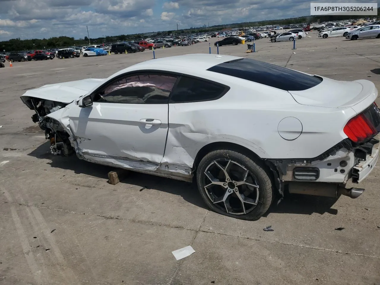 2016 Ford Mustang VIN: 1FA6P8TH3G5206244 Lot: 70507974