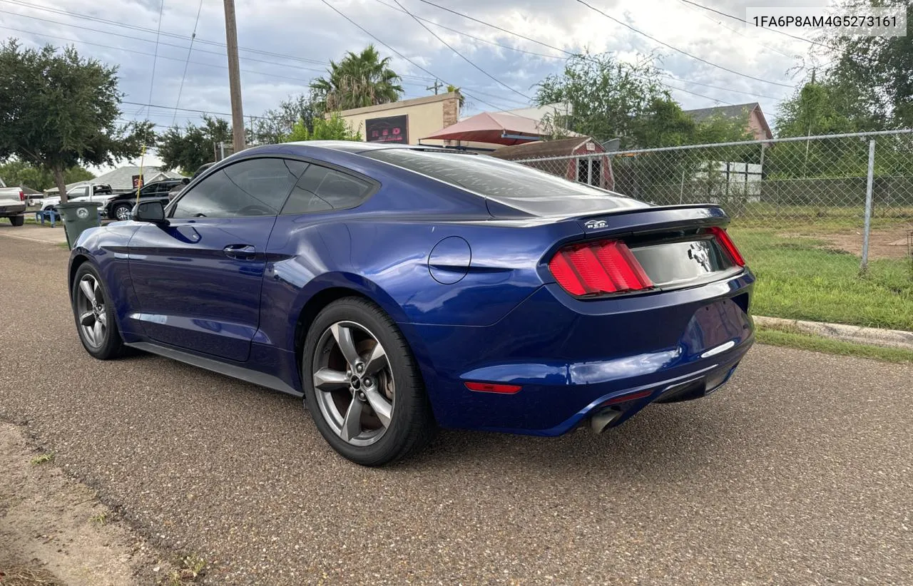 2016 Ford Mustang VIN: 1FA6P8AM4G5273161 Lot: 70531464