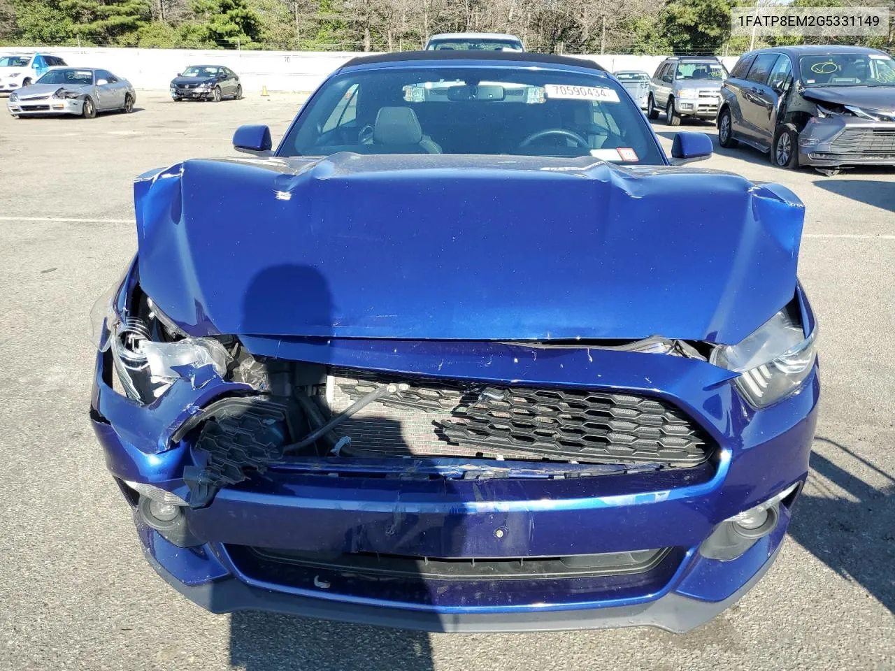 2016 Ford Mustang VIN: 1FATP8EM2G5331149 Lot: 70590434