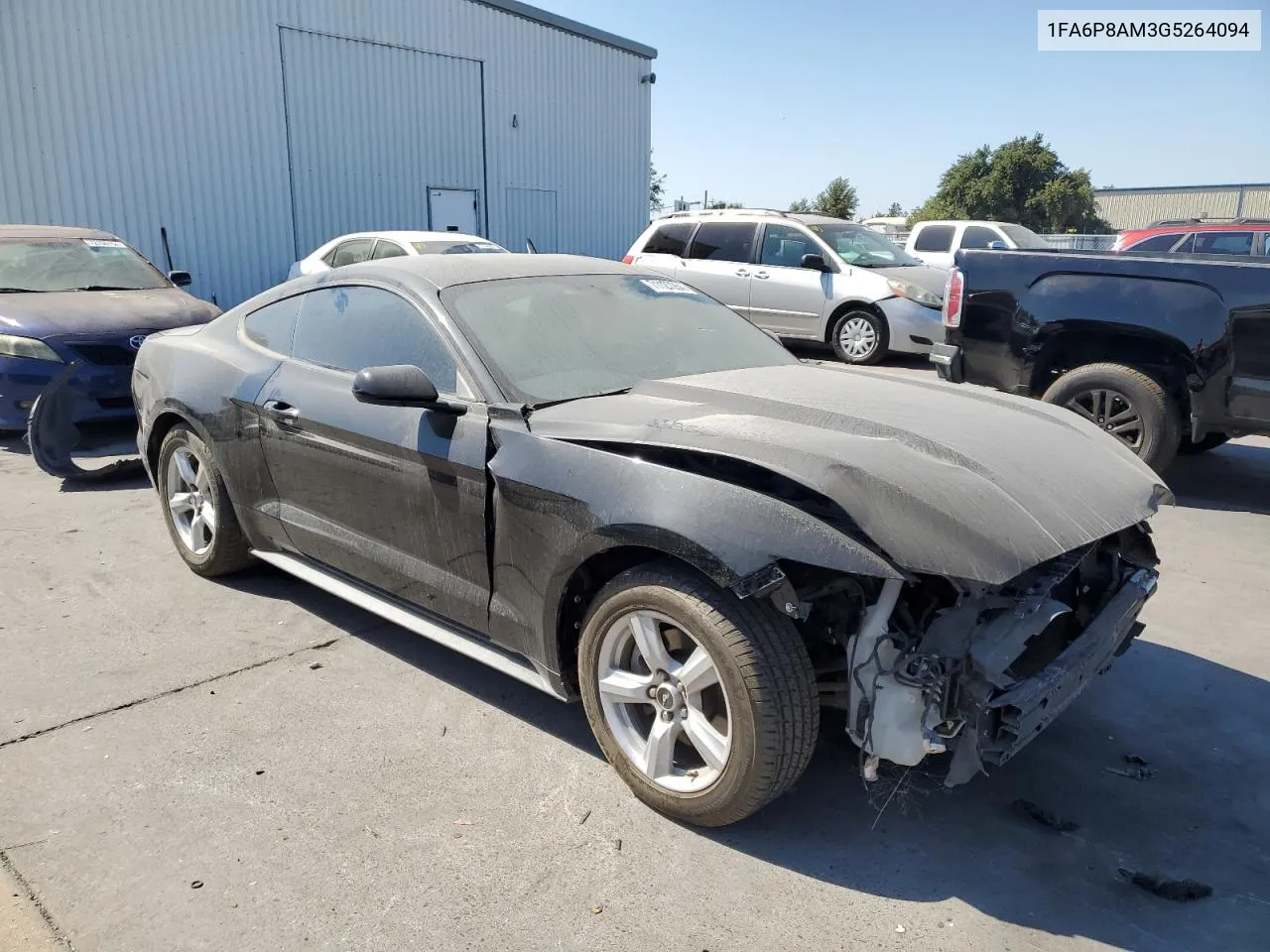 2016 Ford Mustang VIN: 1FA6P8AM3G5264094 Lot: 71127264