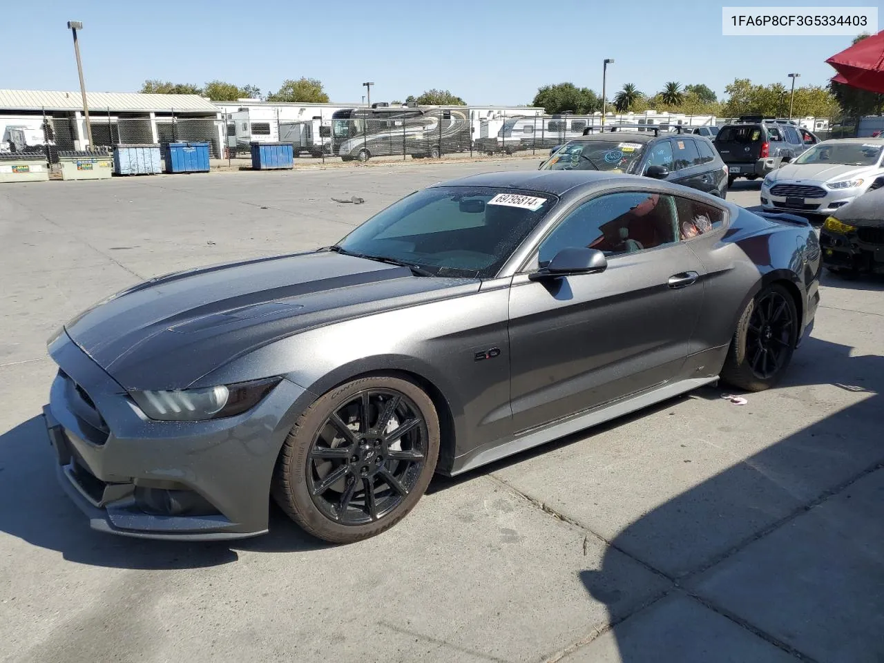 2016 Ford Mustang Gt VIN: 1FA6P8CF3G5334403 Lot: 71303094