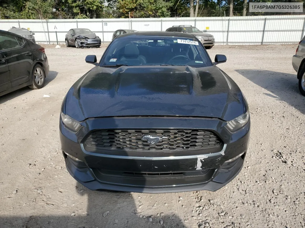 2016 Ford Mustang VIN: 1FA6P8AM7G5326385 Lot: 71412574