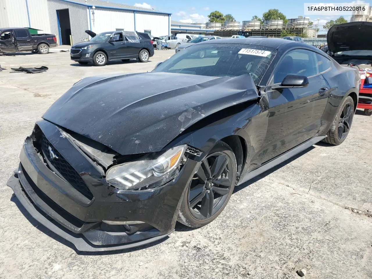 2016 Ford Mustang VIN: 1FA6P8TH4G5220816 Lot: 71517574