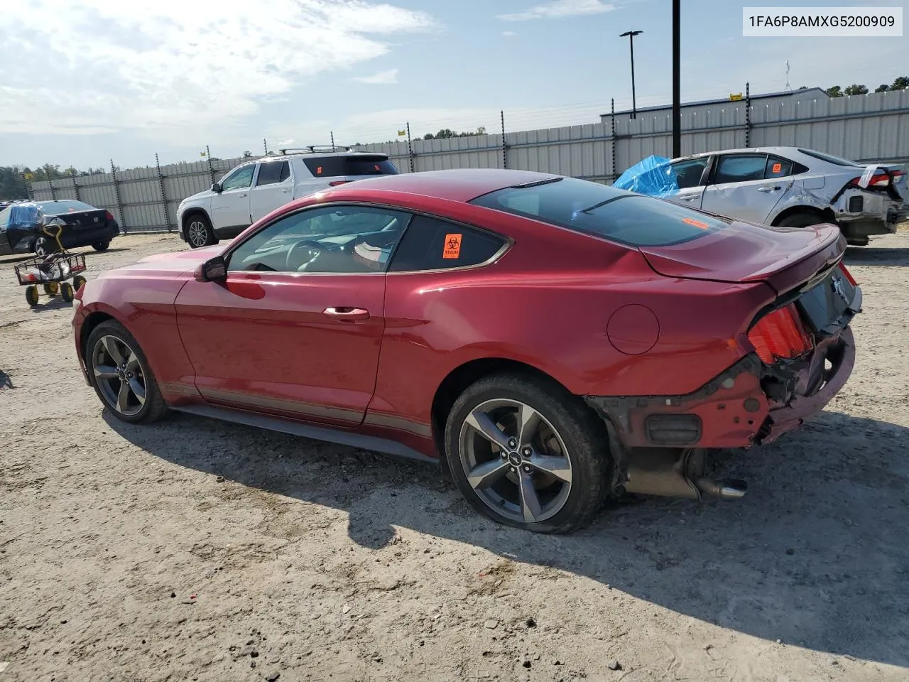 2016 Ford Mustang VIN: 1FA6P8AMXG5200909 Lot: 71994244