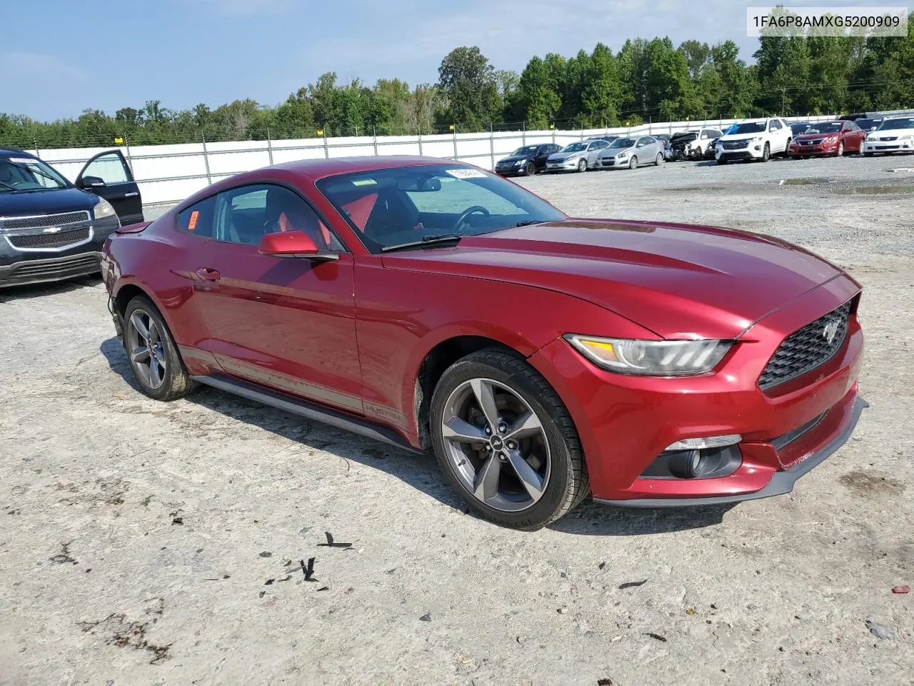 2016 Ford Mustang VIN: 1FA6P8AMXG5200909 Lot: 71994244