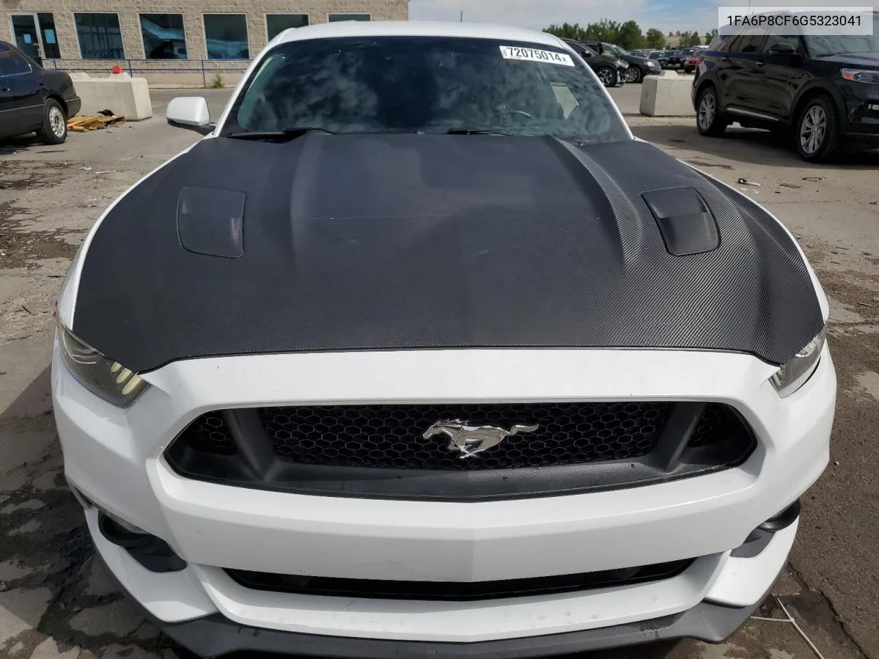 2016 Ford Mustang Gt VIN: 1FA6P8CF6G5323041 Lot: 72075014