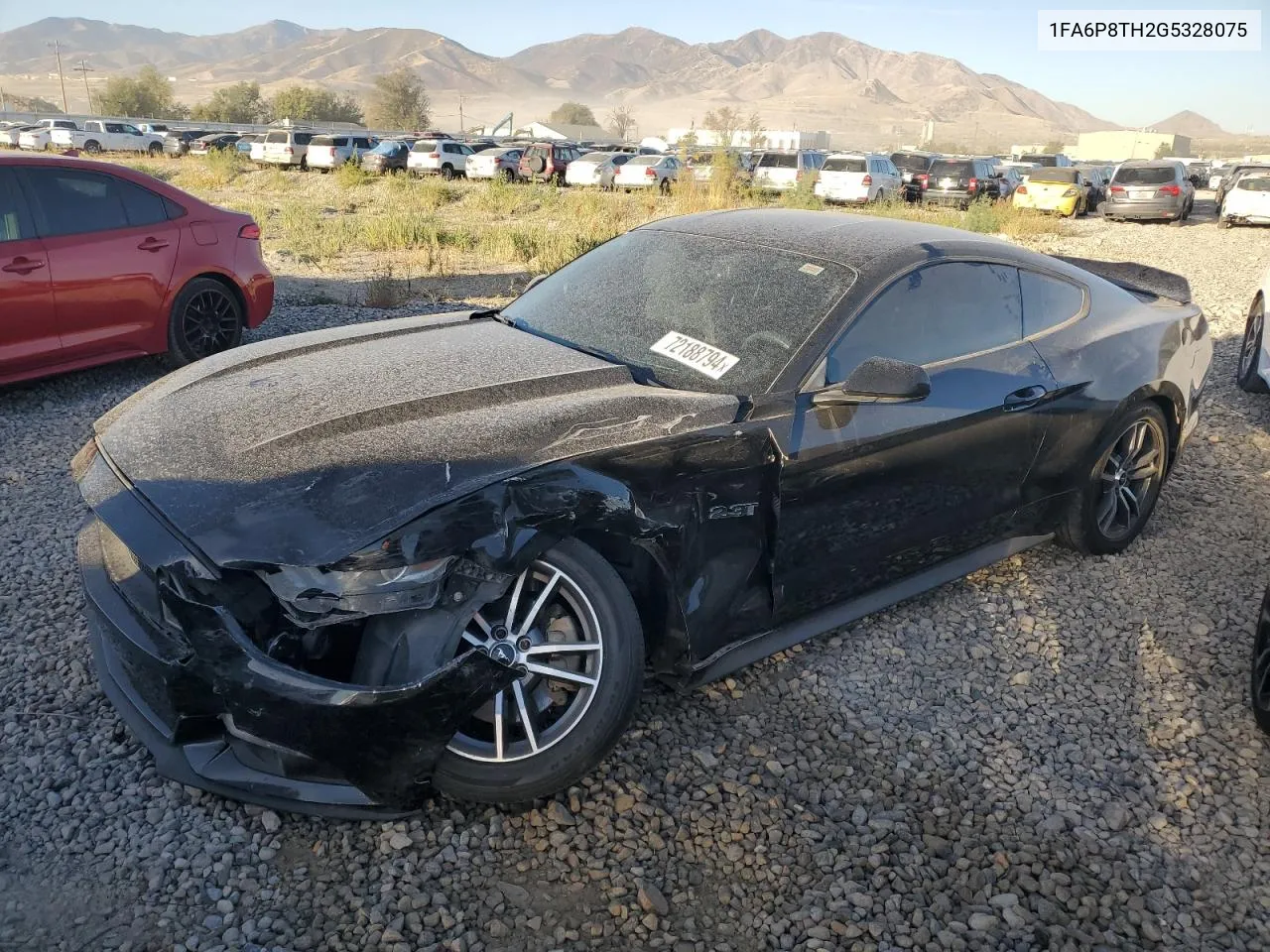 2016 Ford Mustang VIN: 1FA6P8TH2G5328075 Lot: 72188794