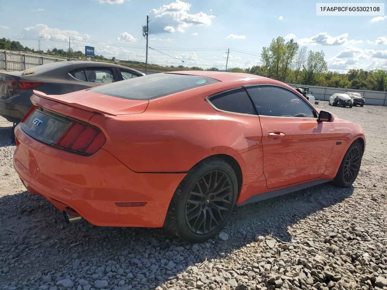 2016 Ford Mustang Gt VIN: 1FA6P8CF6G5302108 Lot: 72437074