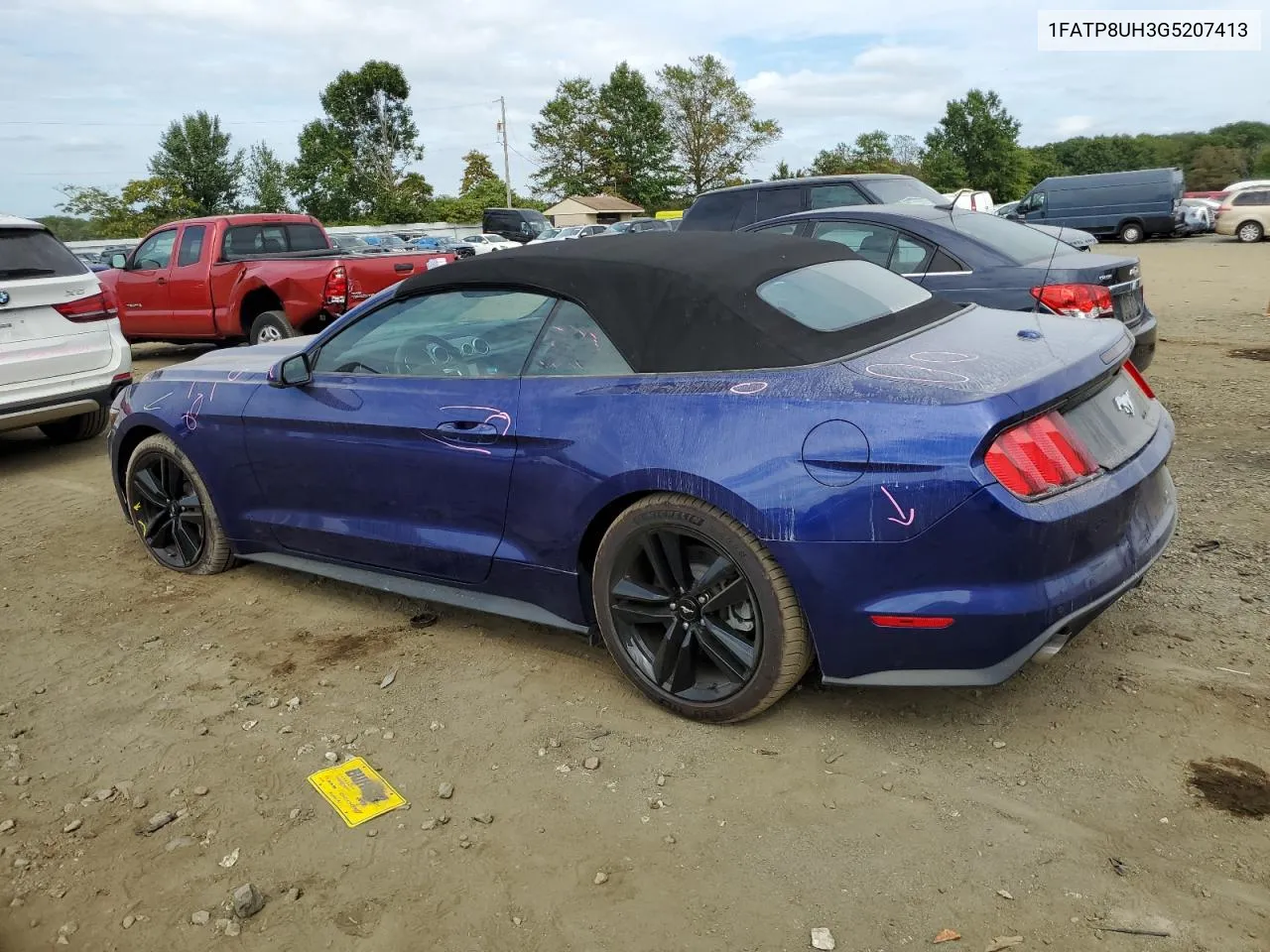 2016 Ford Mustang VIN: 1FATP8UH3G5207413 Lot: 72447254