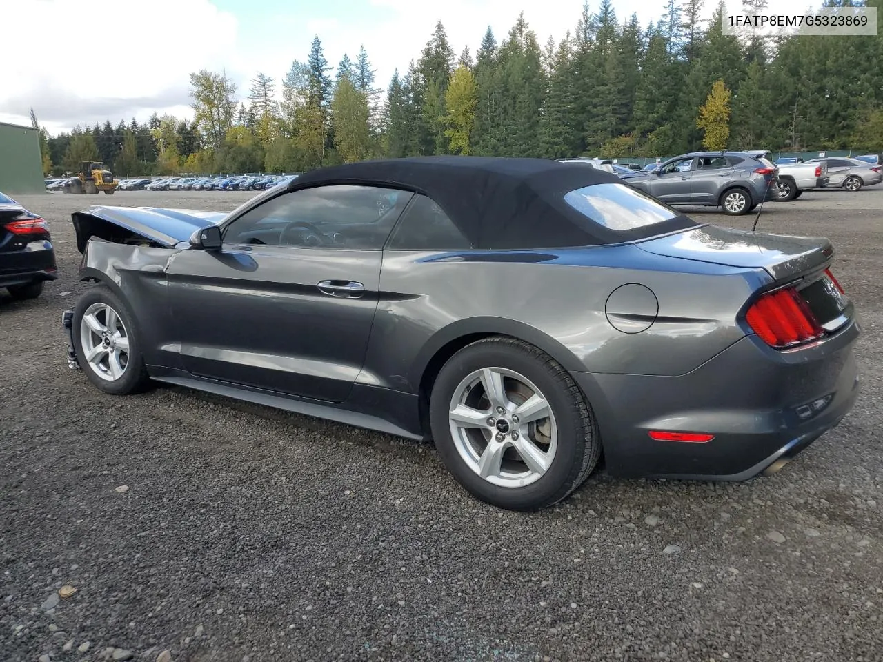 2016 Ford Mustang VIN: 1FATP8EM7G5323869 Lot: 73613974