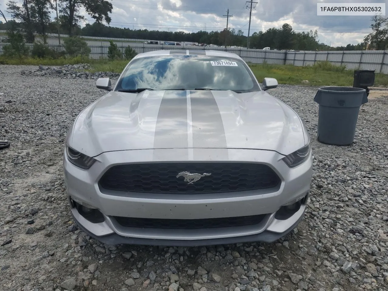 2016 Ford Mustang VIN: 1FA6P8THXG5302632 Lot: 73671494