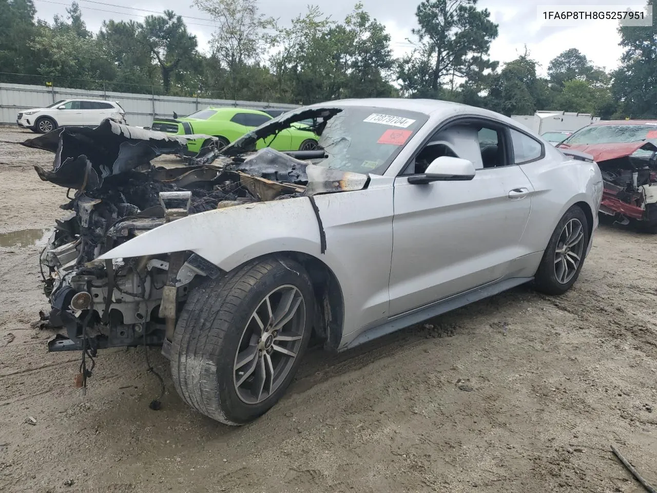 2016 Ford Mustang VIN: 1FA6P8TH8G5257951 Lot: 73879704