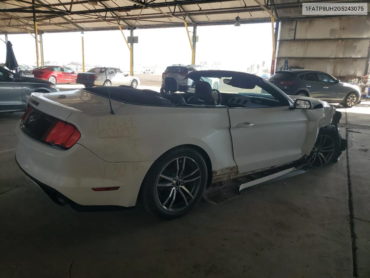 2016 Ford Mustang VIN: 1FATP8UH2G5243075 Lot: 74115004