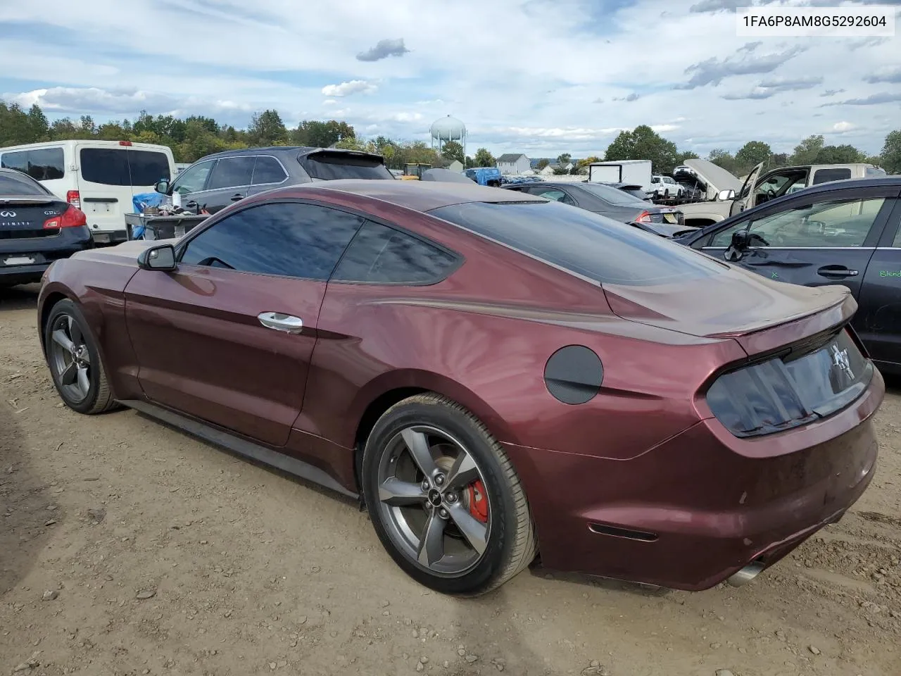 2016 Ford Mustang VIN: 1FA6P8AM8G5292604 Lot: 74288434