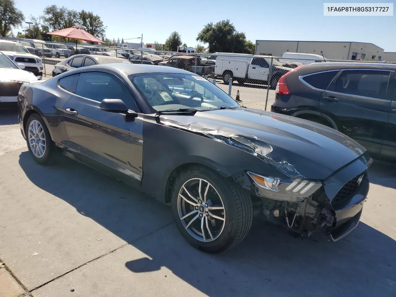 2016 Ford Mustang VIN: 1FA6P8TH8G5317727 Lot: 74326614