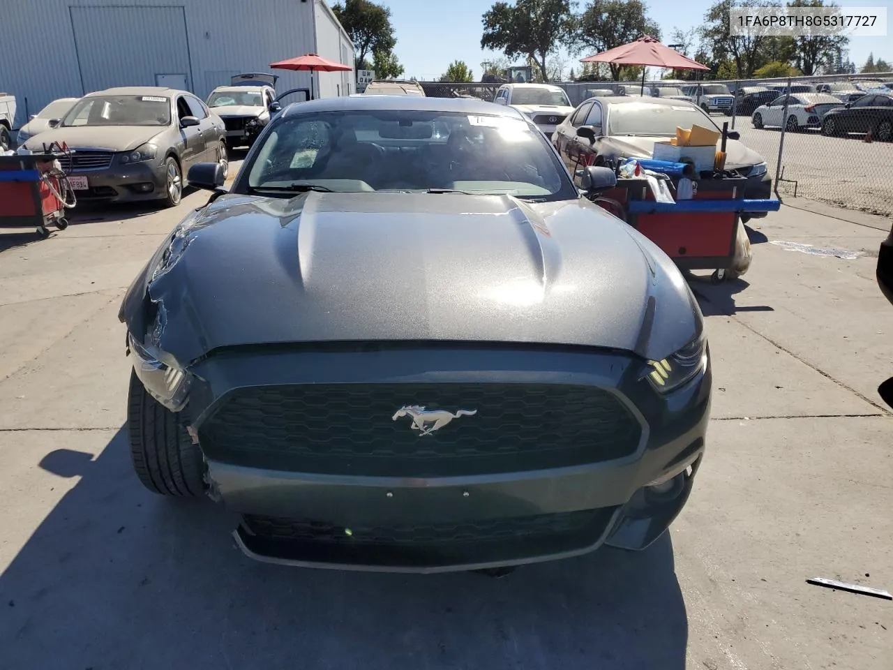 2016 Ford Mustang VIN: 1FA6P8TH8G5317727 Lot: 74326614