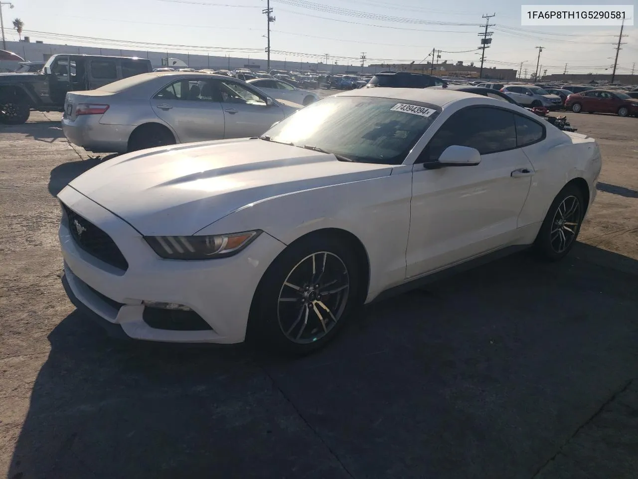 2016 Ford Mustang VIN: 1FA6P8TH1G5290581 Lot: 74394394