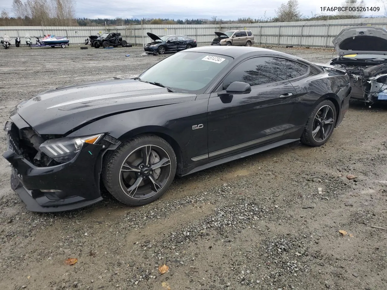 2016 Ford Mustang Gt VIN: 1FA6P8CF0G5261409 Lot: 74514734