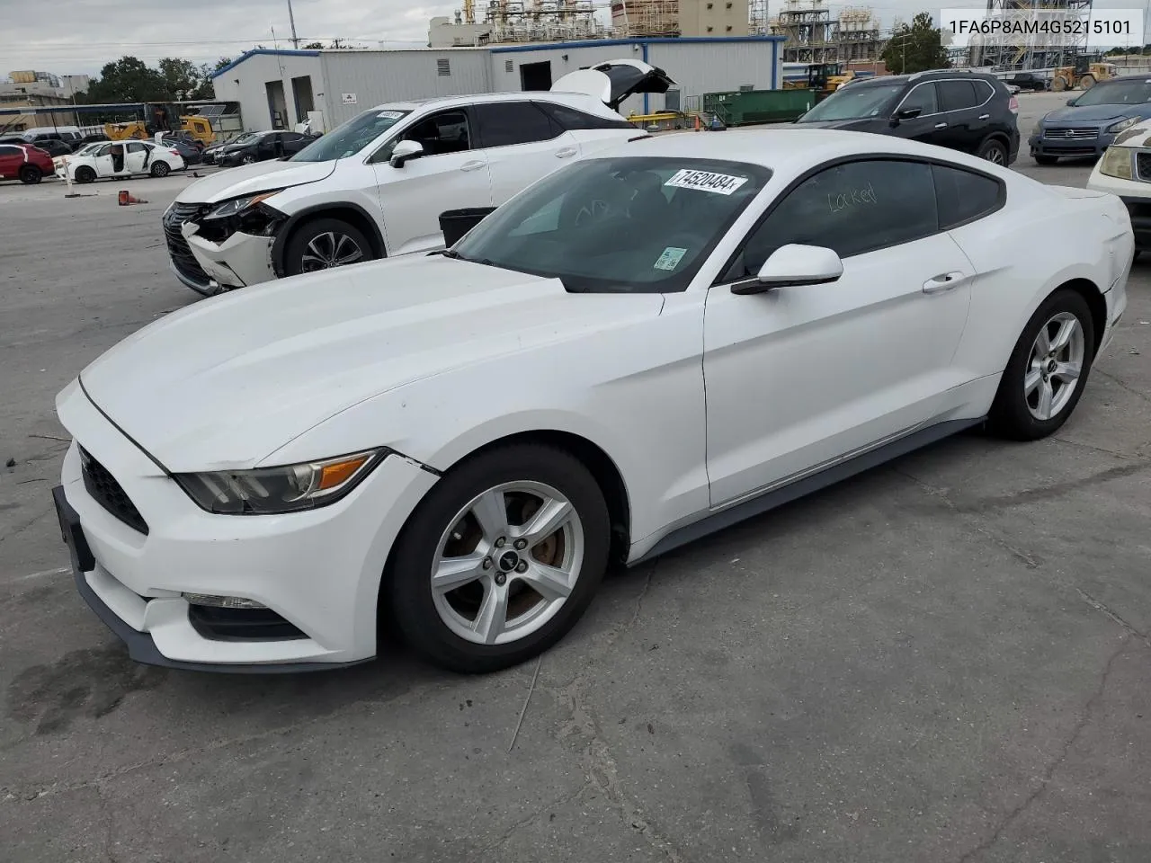 2016 Ford Mustang VIN: 1FA6P8AM4G5215101 Lot: 74520484