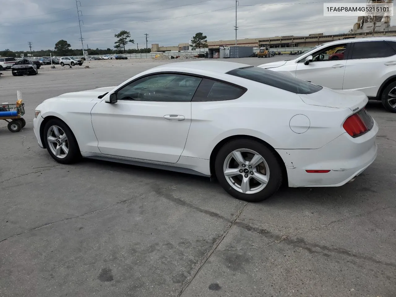 2016 Ford Mustang VIN: 1FA6P8AM4G5215101 Lot: 74520484