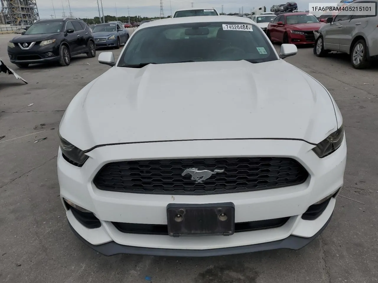 2016 Ford Mustang VIN: 1FA6P8AM4G5215101 Lot: 74520484