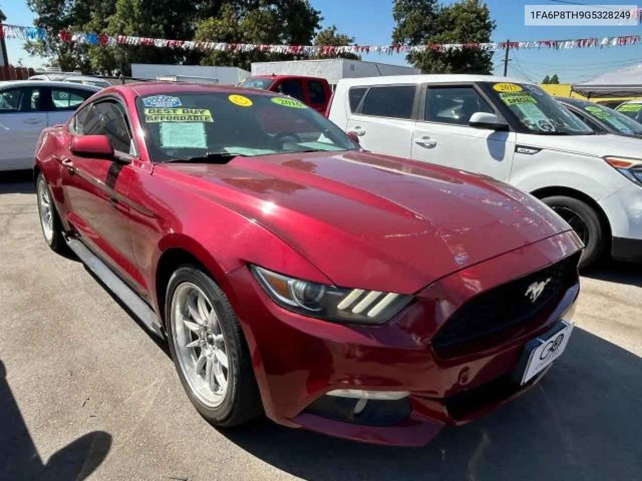 2016 Ford Mustang VIN: 1FA6P8TH9G5328249 Lot: 74577254