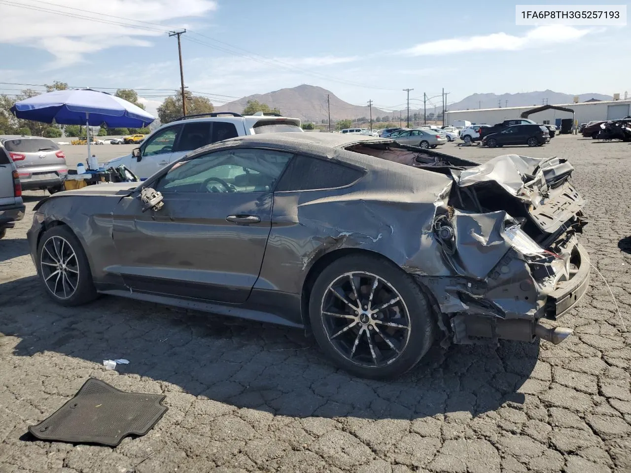 2016 Ford Mustang VIN: 1FA6P8TH3G5257193 Lot: 74905514