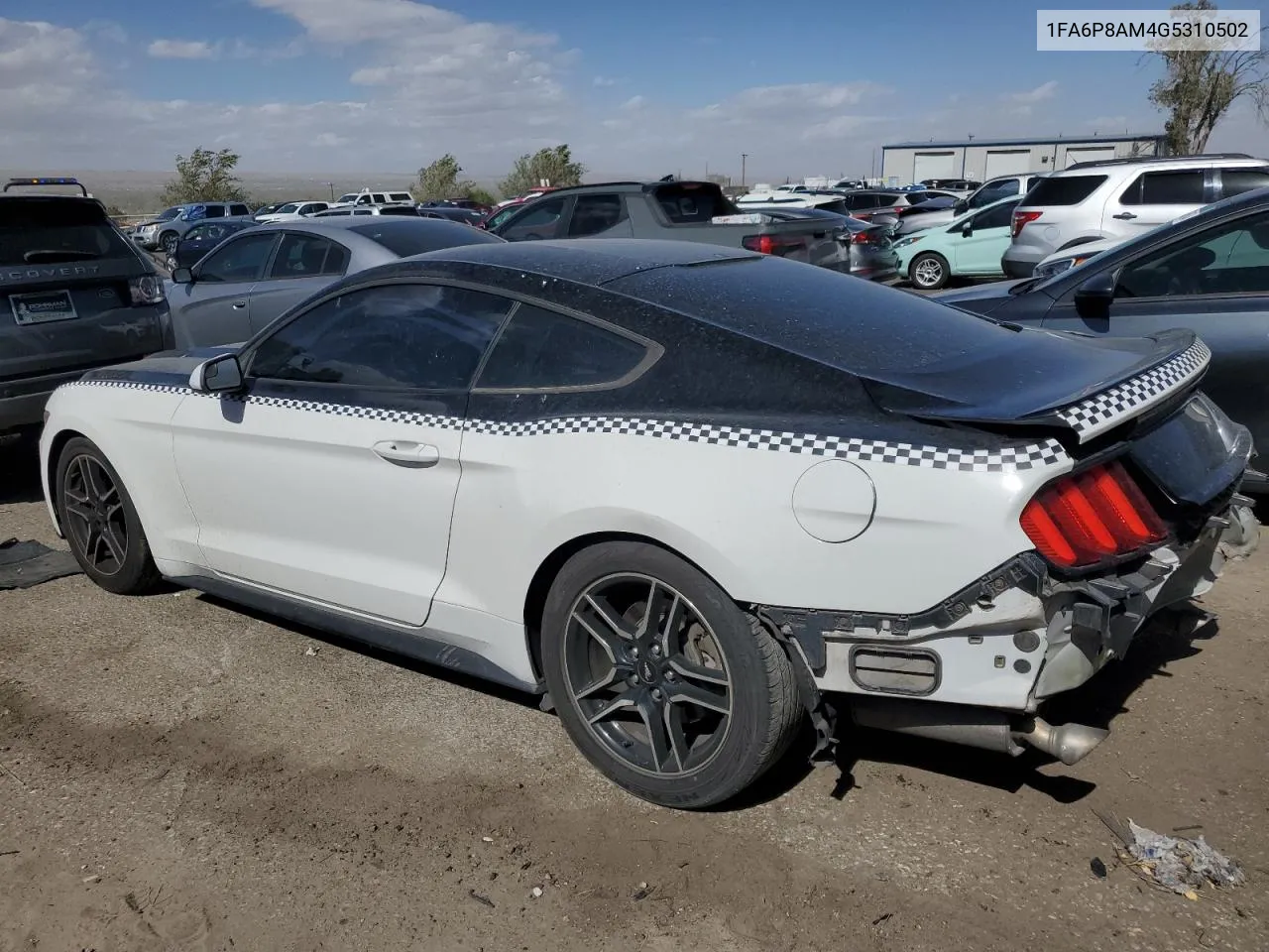 2016 Ford Mustang VIN: 1FA6P8AM4G5310502 Lot: 74985634