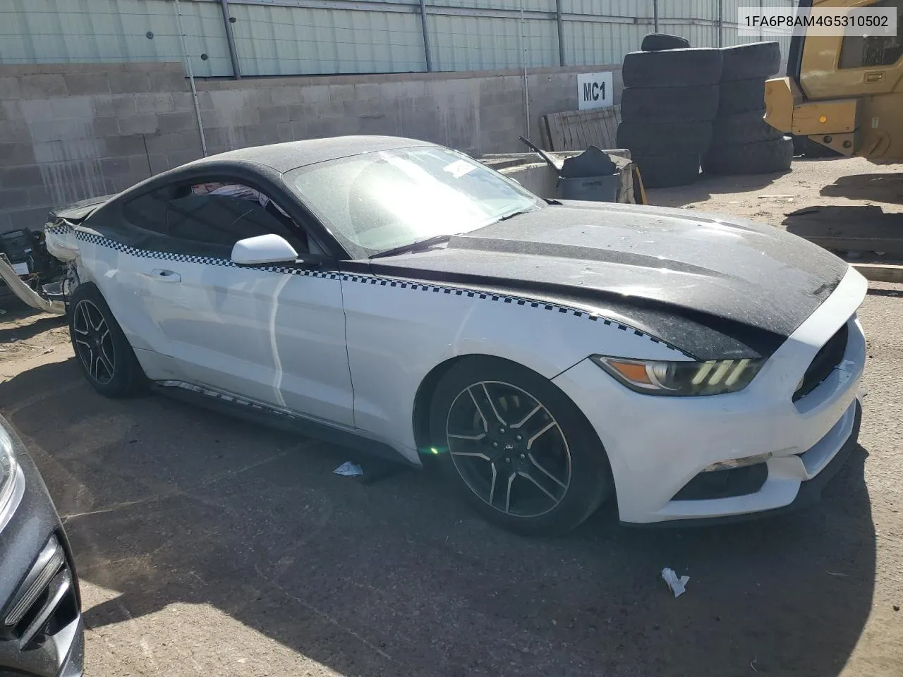 2016 Ford Mustang VIN: 1FA6P8AM4G5310502 Lot: 74985634