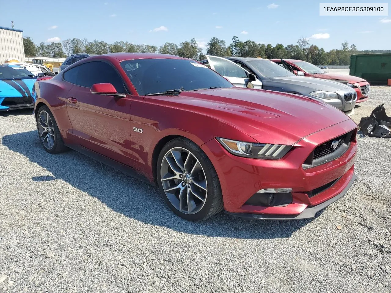 2016 Ford Mustang Gt VIN: 1FA6P8CF3G5309100 Lot: 75092804