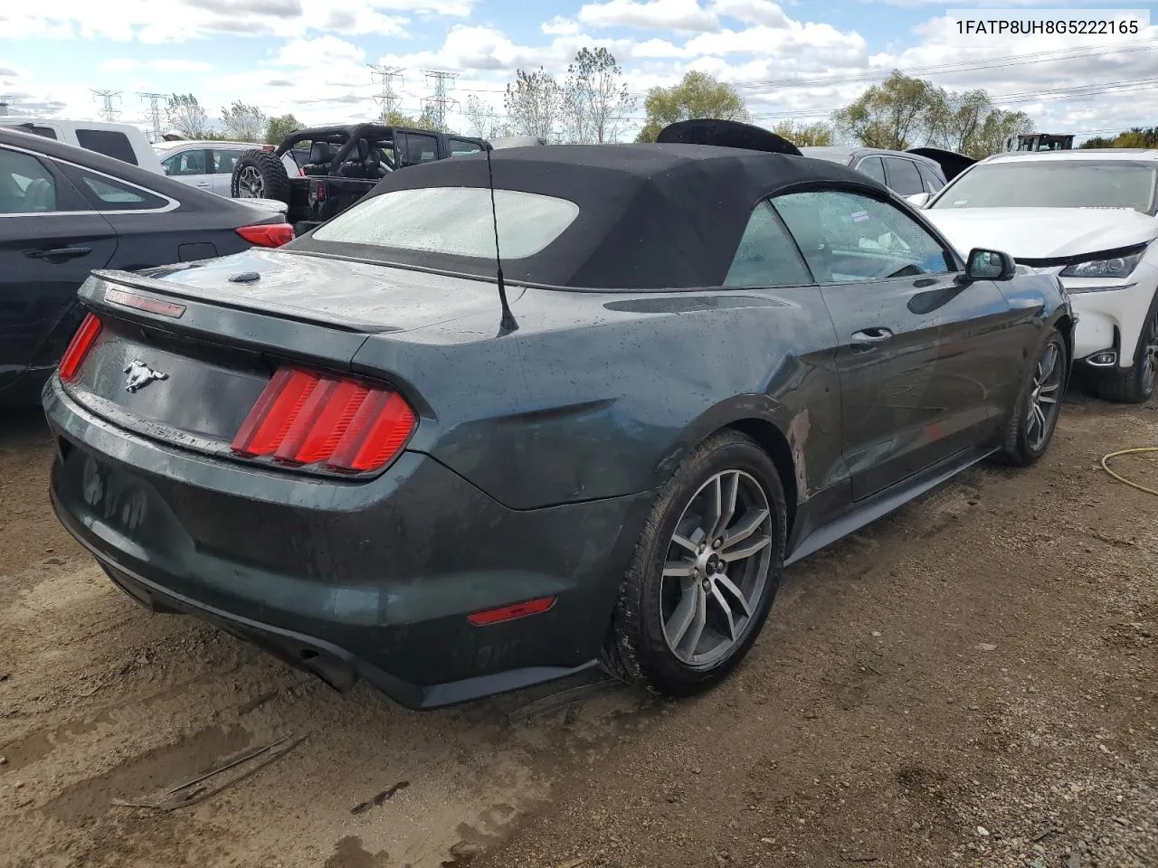 2016 Ford Mustang VIN: 1FATP8UH8G5222165 Lot: 75736404