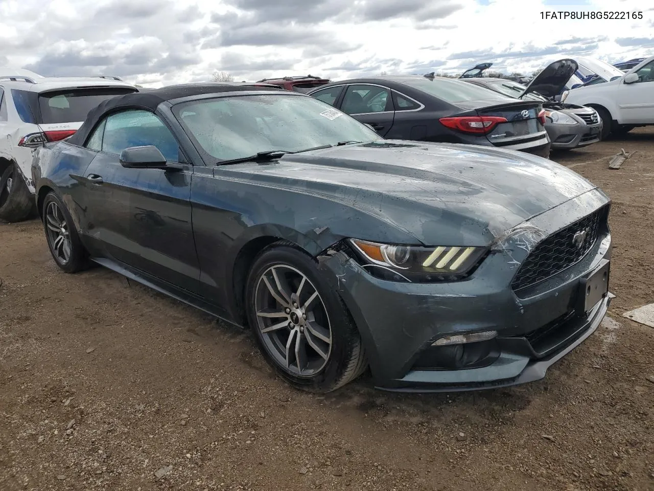 2016 Ford Mustang VIN: 1FATP8UH8G5222165 Lot: 75736404