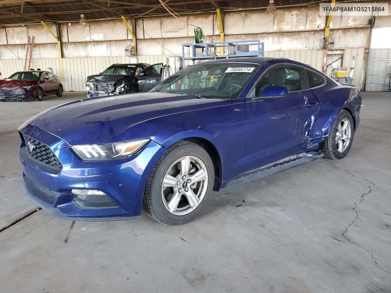 2016 Ford Mustang VIN: 1FA6P8AM1G5215864 Lot: 75858774