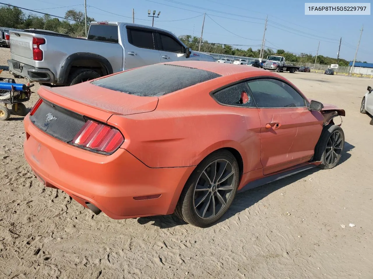 2016 Ford Mustang VIN: 1FA6P8TH5G5229797 Lot: 75873124